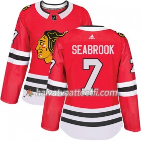 Naisten NHL Chicago Blackhawks Pelipaita Brent Seabrook 7 Adidas 2017-2018 Punainen Authentic